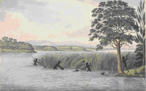 Aborigines-hunting